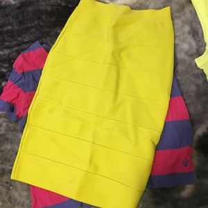 Pencil skirt, hollister t shirt, active wear